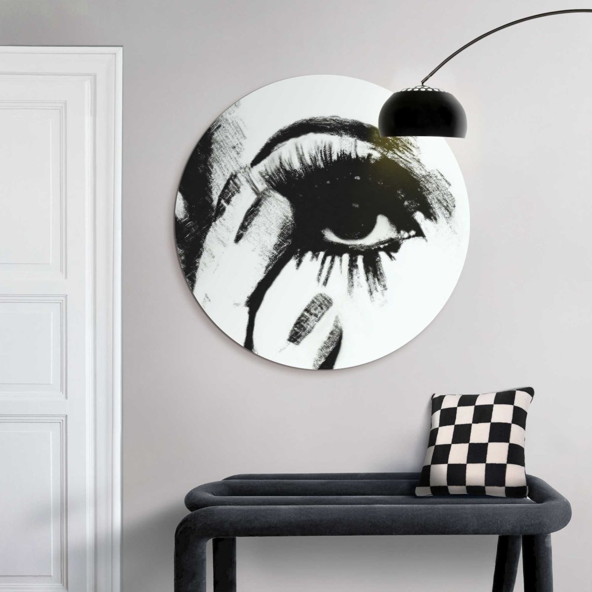 Glasschilderij Smokey Eye 70 Rond - Reinders