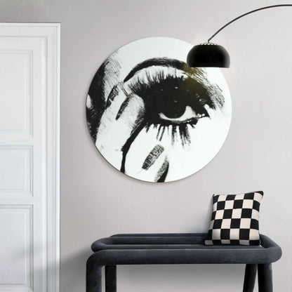 Glasschilderij Smokey Eye 70 Rond - Reinders