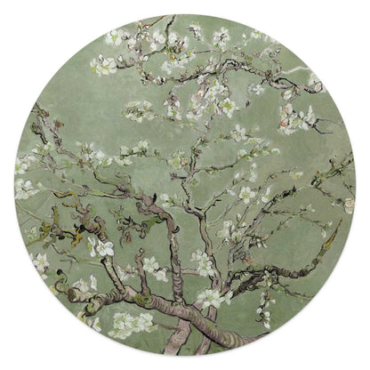 Glasschilderij Van Gogh amandelbloesem 50 Rond - Reinders