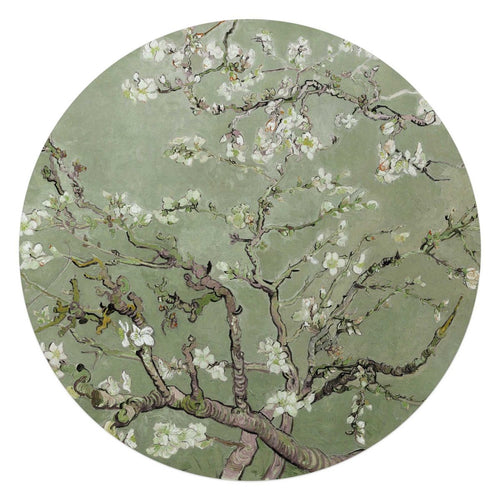 Glasbild Van Gogh Mandelblüte 70 Rund