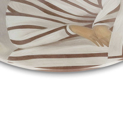 Glasschilderij Zen dame 50 Rond - Reinders