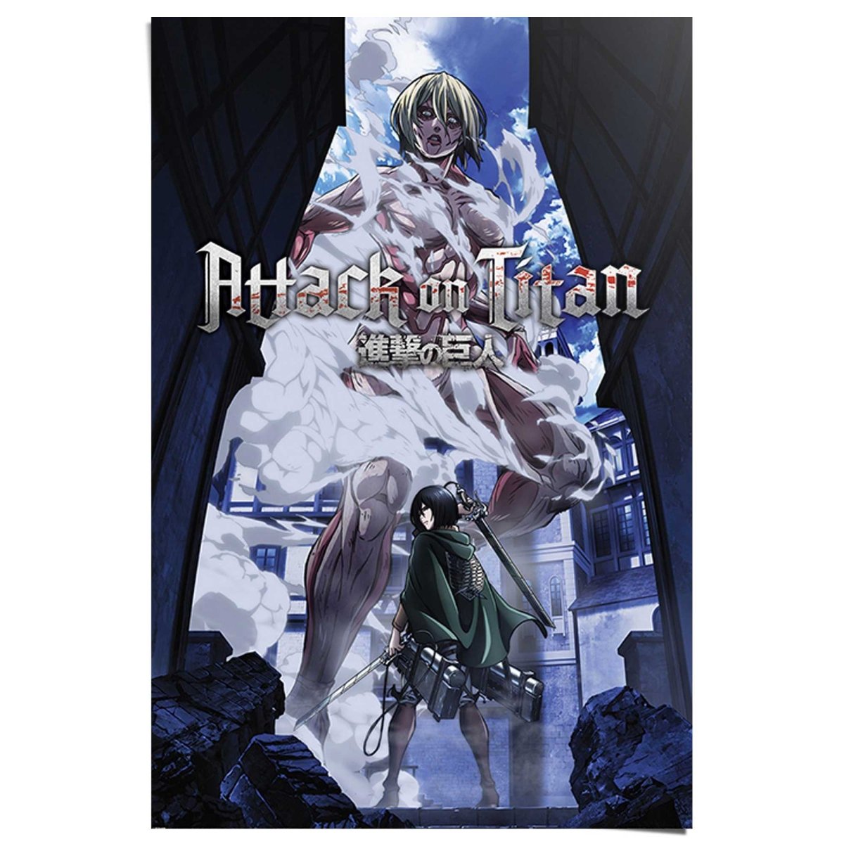 Poster Attack on Titan S3 - female titan approaches 91,5x61 - Reinders