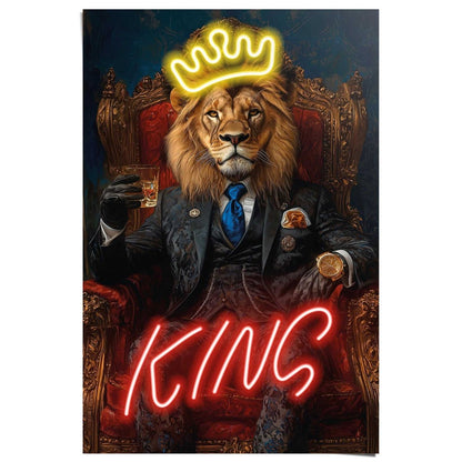 Poster Leeuwenkoning 91,5x61 - Reinders
