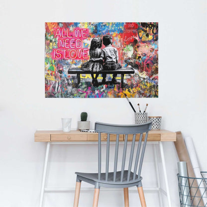 Poster Love is All We Need 61x91,5 - Reinders