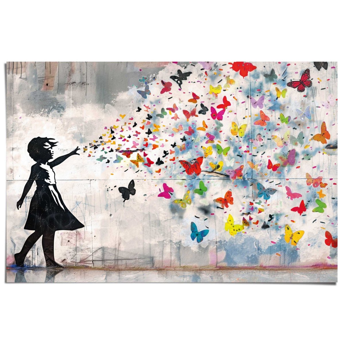 Poster Meisje met vlinders 61x91,5 - Reinders
