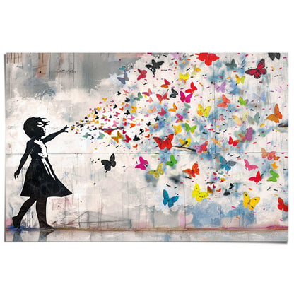 Poster Meisje met vlinders 61x91,5 - Reinders