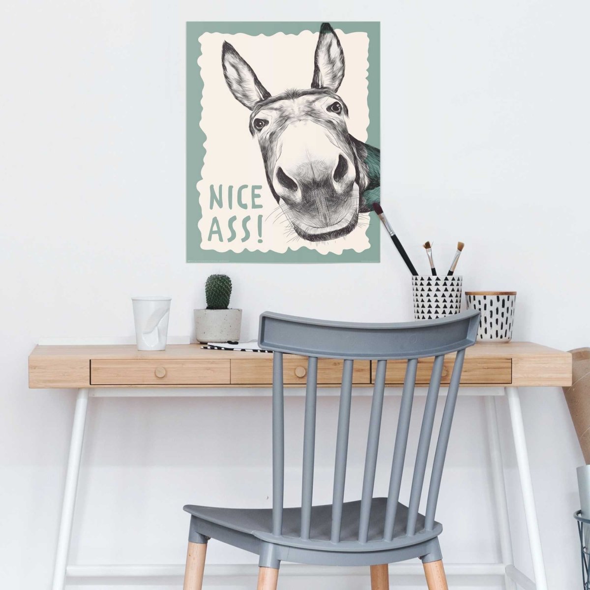 Poster Ondeugende Ezel 50x40 - Poster - Reinders