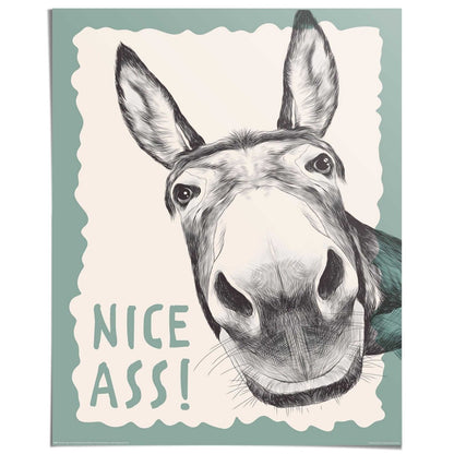 Poster Ondeugende Ezel 50x40 - Poster - Reinders
