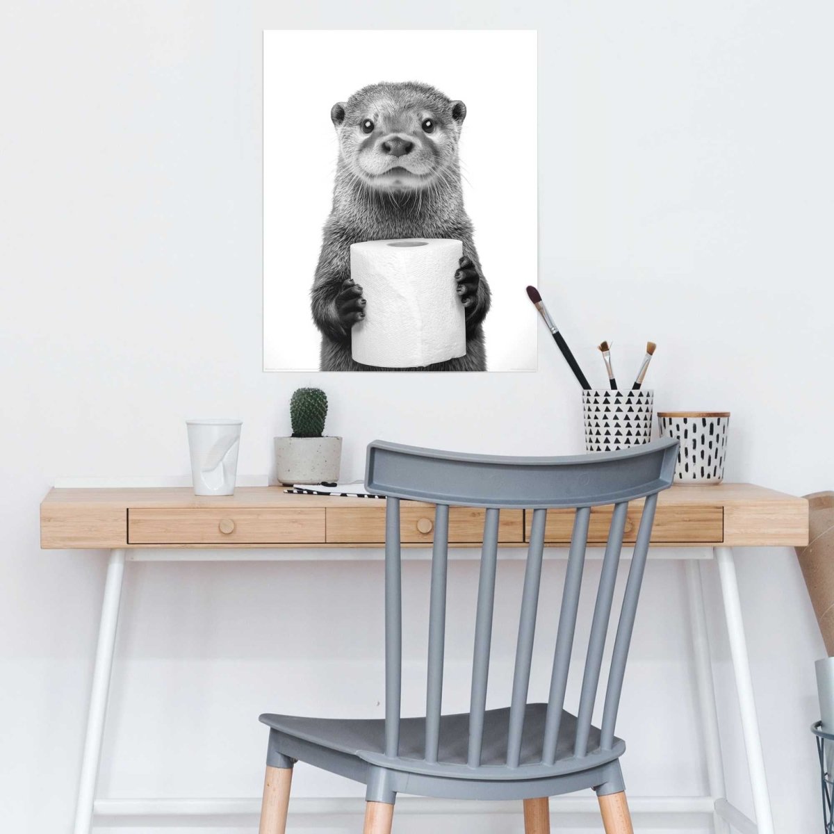 Poster Otter Toilet 50x40 - Poster - Reinders