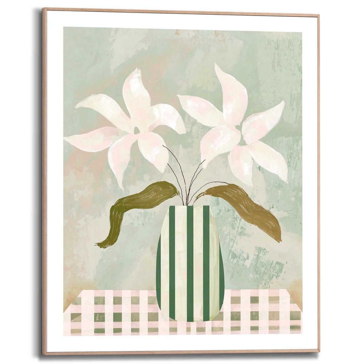 Schilderij Abstract Table Flowers 50x40 - Reinders