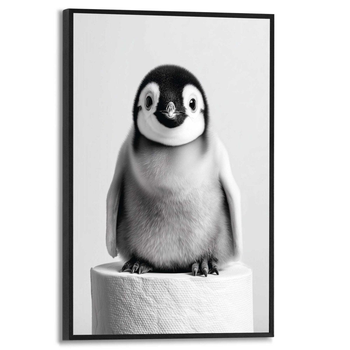 Schilderij Baby Pinguïn 30x20 - Slim Frame - Reinders
