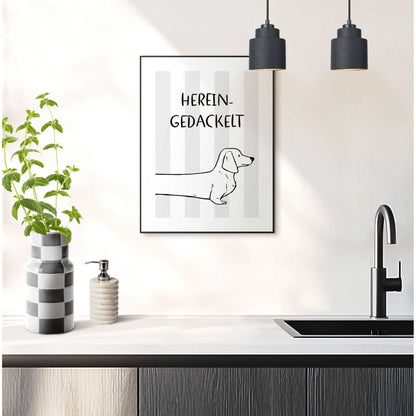 Schilderij Binnengehuppeld 40x30 - Slim Frame - Reinders