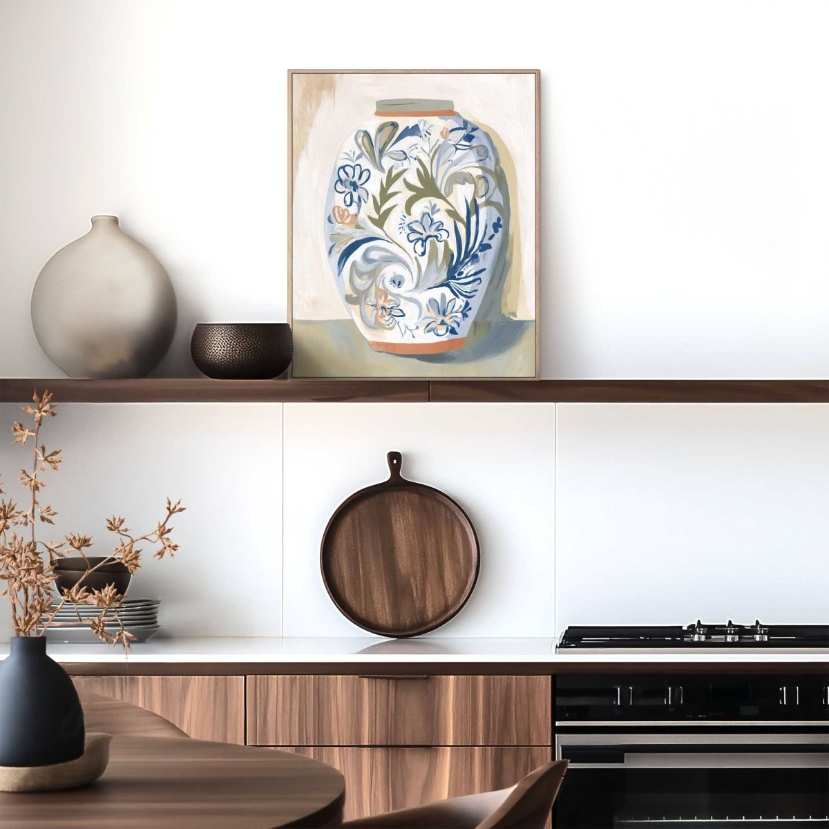 Schilderij Bloemenvaas 50x40 - Slim Frame - Reinders