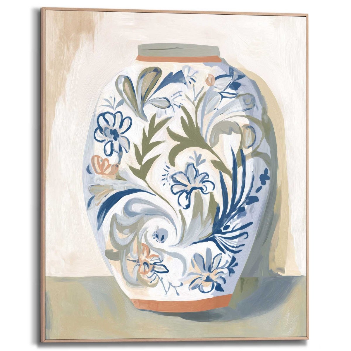 Schilderij Bloemenvaas 50x40 - Slim Frame - Reinders