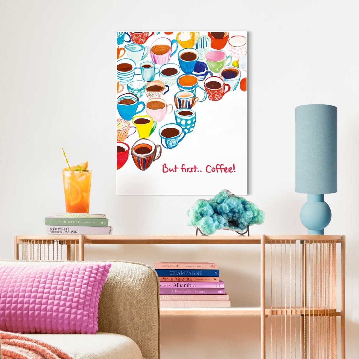 Schilderij But First...Coffee! 50x40 - Reinders