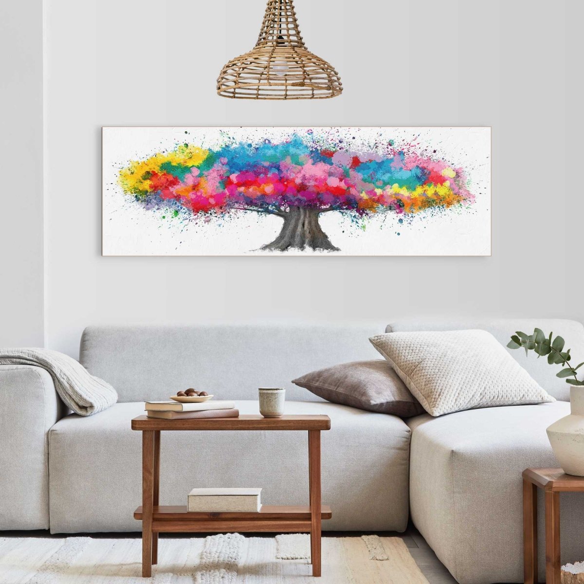 Schilderij Colourful Tree 156x52 - Reinders