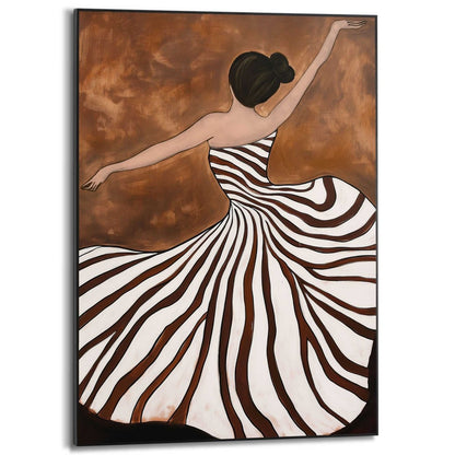 Schilderij Dansende dame 70x50 - Slim Frame - Reinders