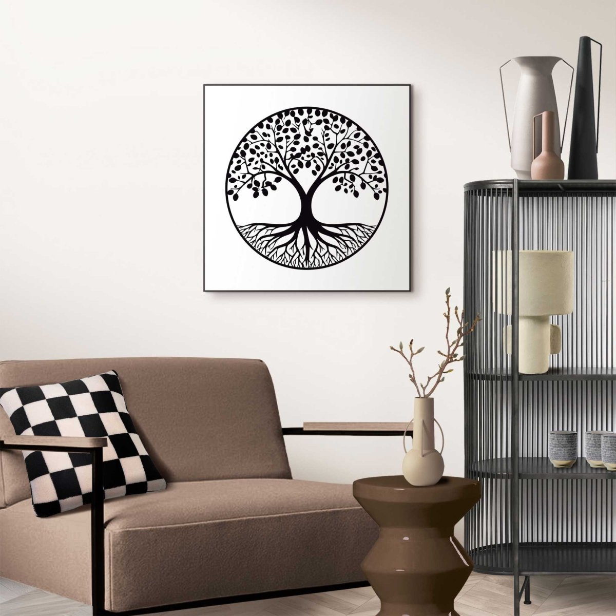 Schilderij Diepgeworteld 50x50 - Slim Frame - Reinders