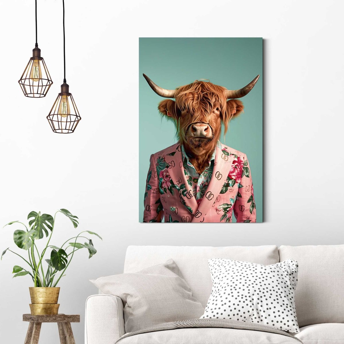 Schilderij Dressed Highlander 90x60 - Deco Panel - Reinders