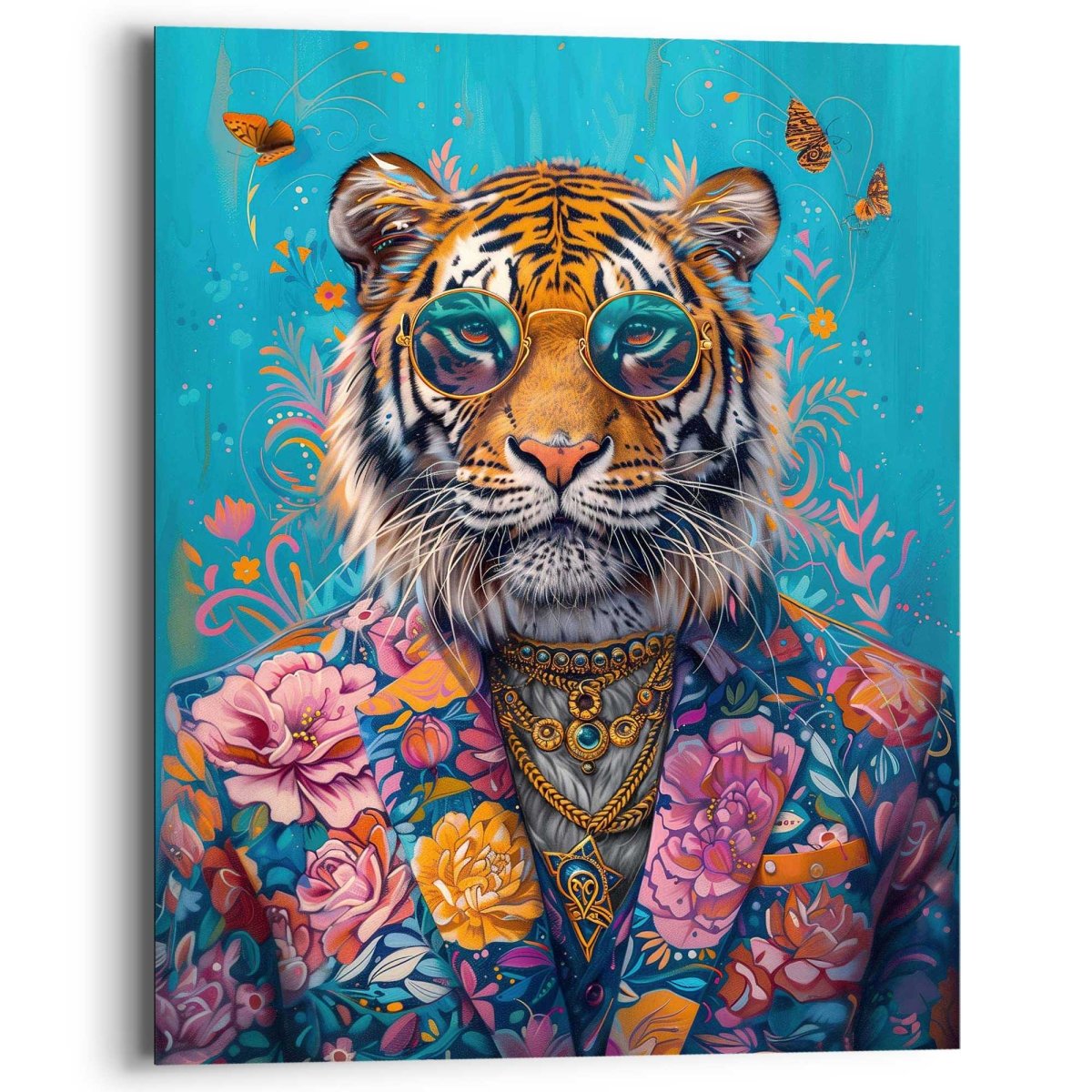 Schilderij Dressed Tiger 50x40 - Reinders