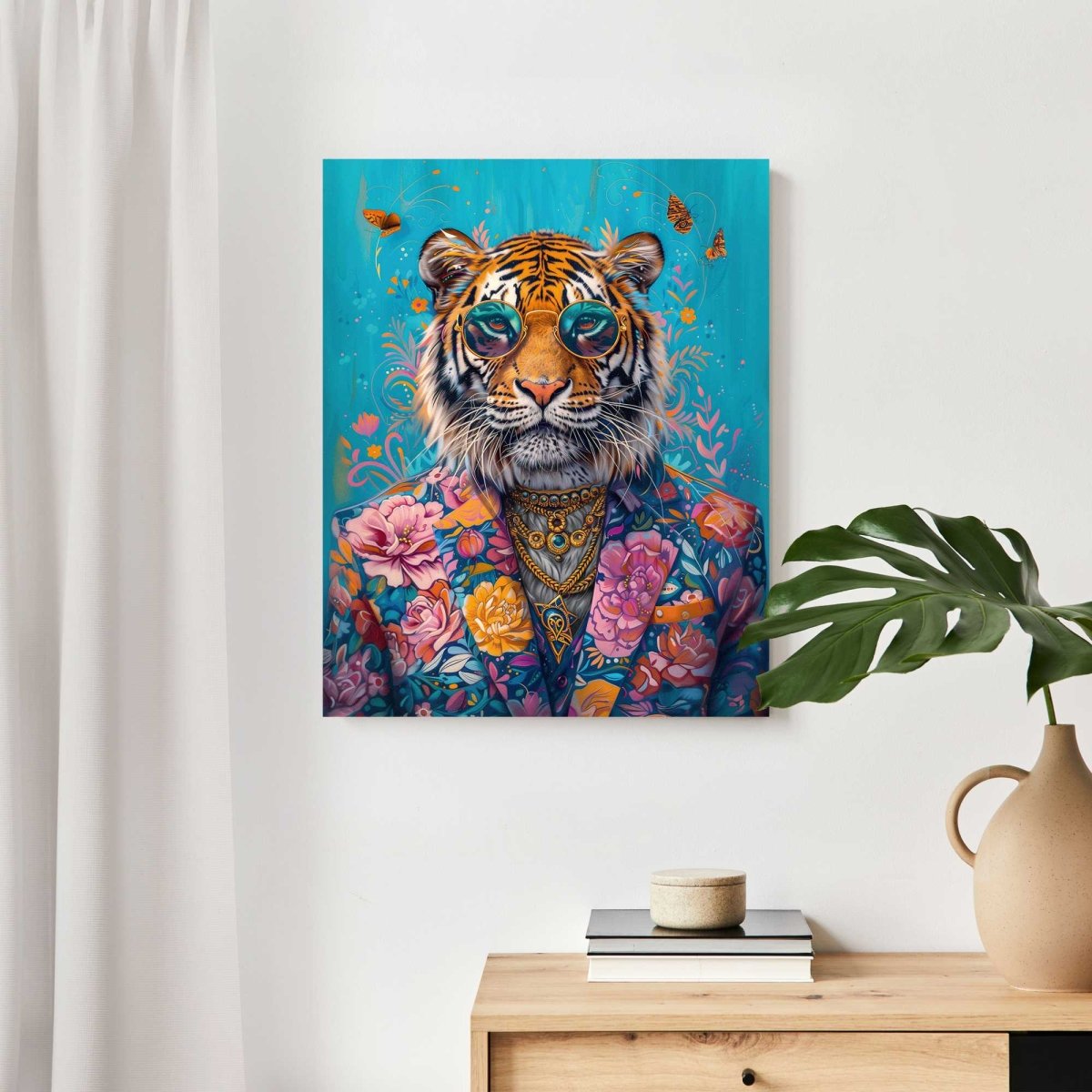 Schilderij Dressed Tiger 50x40 - Reinders