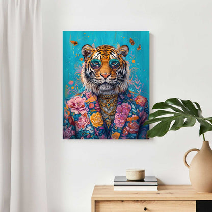 Schilderij Dressed Tiger 50x40 - Reinders