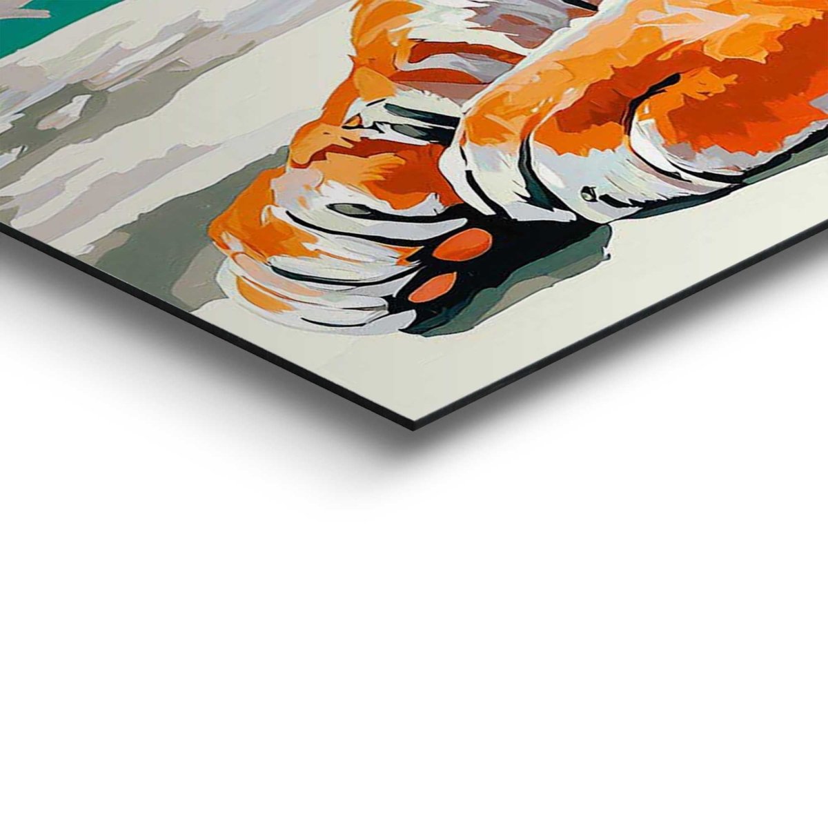 Schilderij Geschilderde tijger 90x60 - Reinders