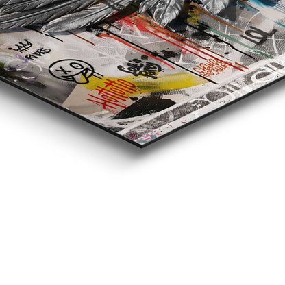 Schilderij Graffiti engel 30x90 - Reinders