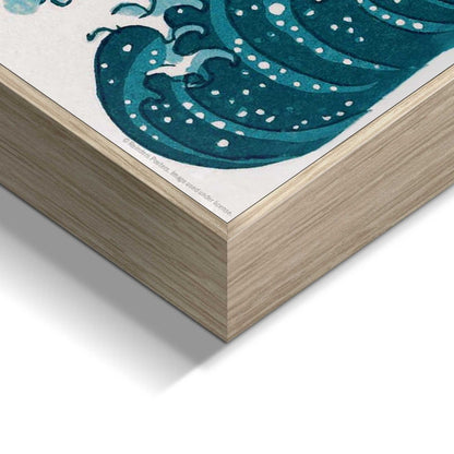 Schilderij Hokusai - The Great Wave 50x40 - Framed Panel - Reinders