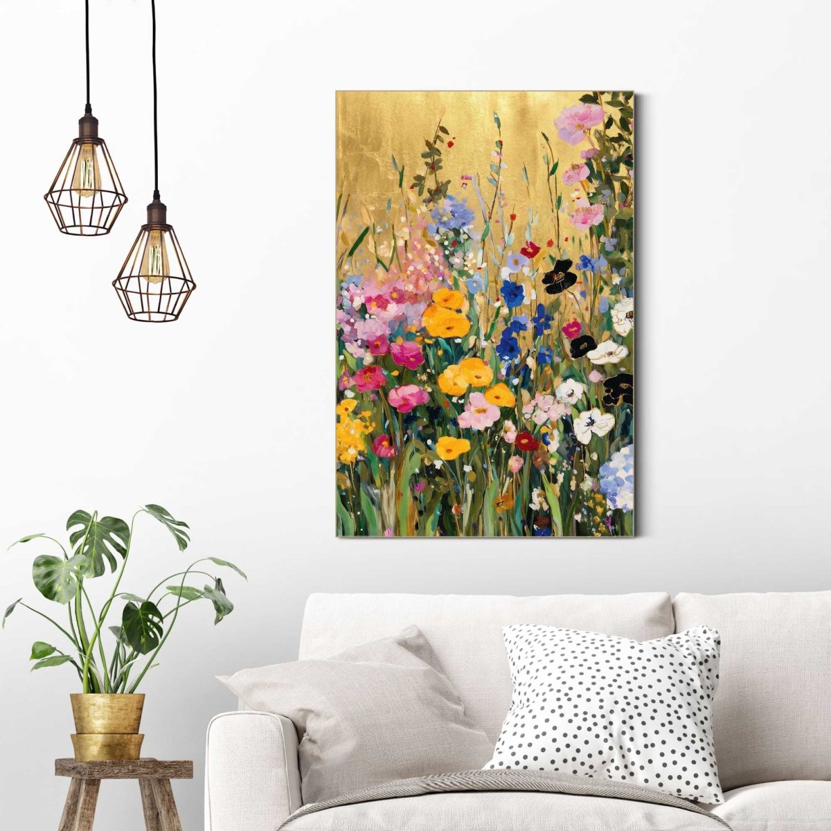 Schilderij In Volle Bloei 60x90 - Framed Panel - Reinders