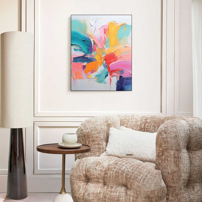 Schilderij Kleurexplosie 40x50 - Framed Panel - Reinders