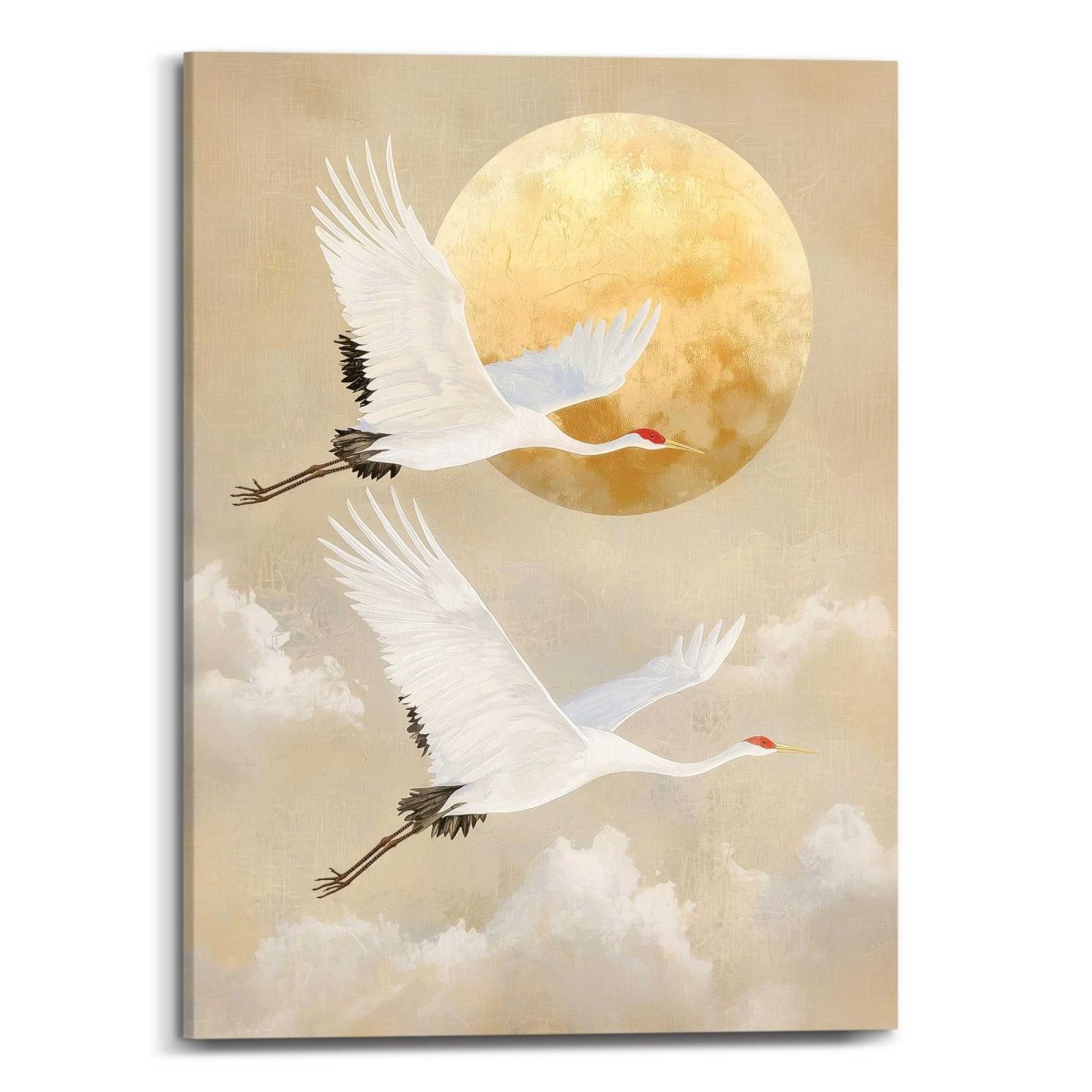 Schilderij Kraanvogels 70x50 - Reinders