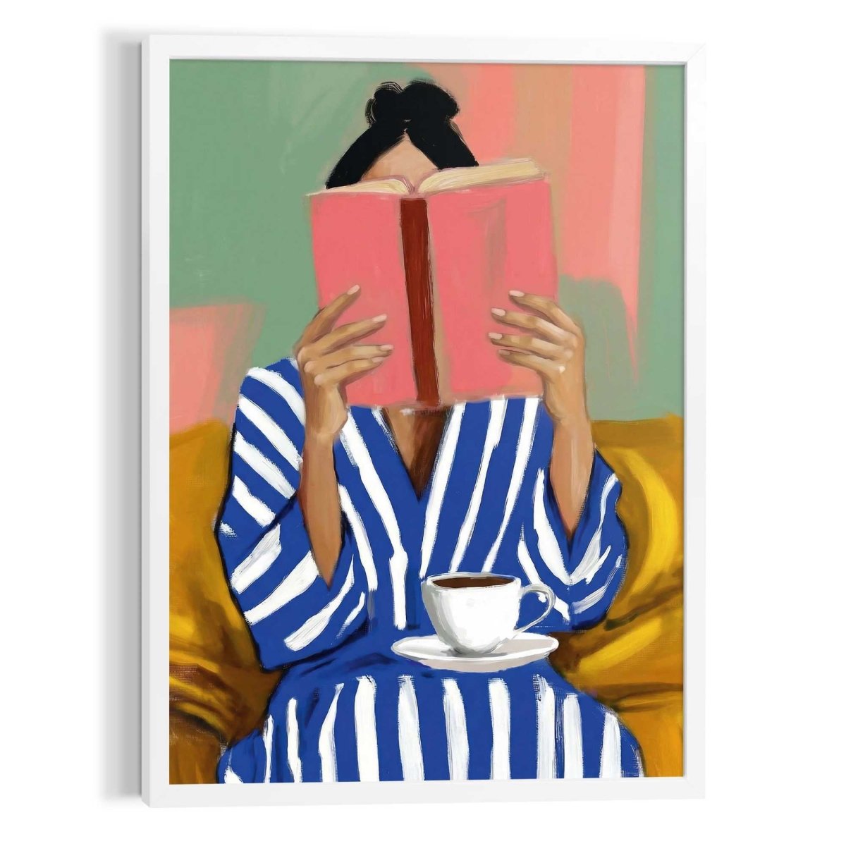 Schilderij Leesmoment 70x50 - Art Frame - Reinders