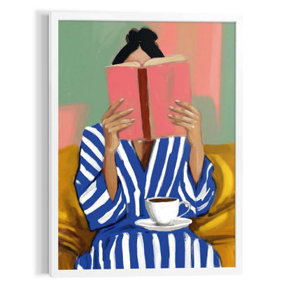 Schilderij Leesmoment 70x50 - Art Frame - Reinders