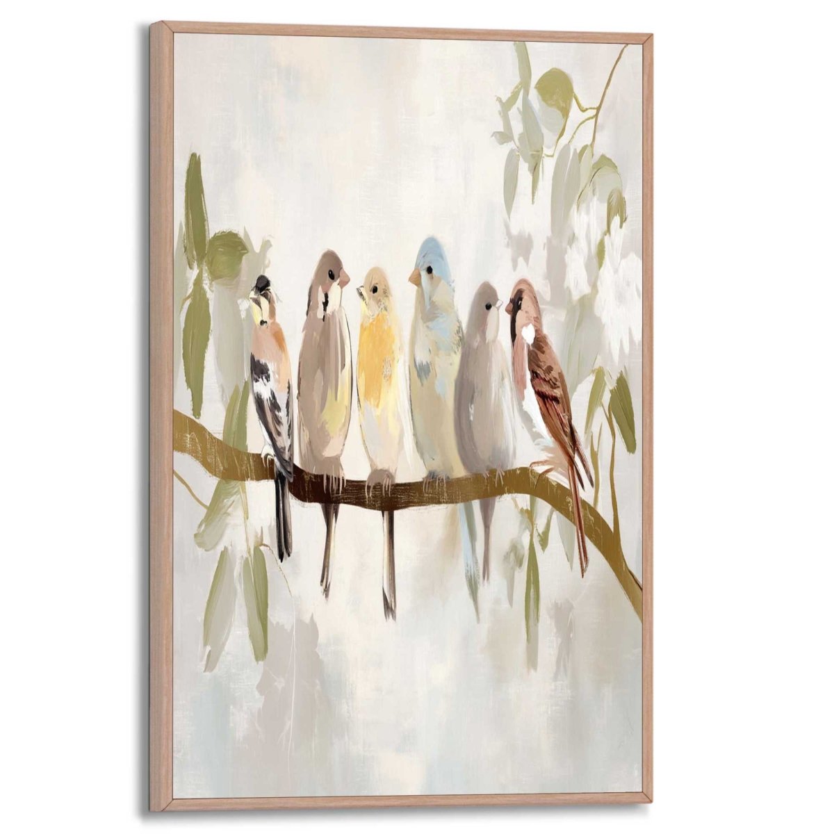 Schilderij Lentevogels 30x20 - Slim Frame - Reinders