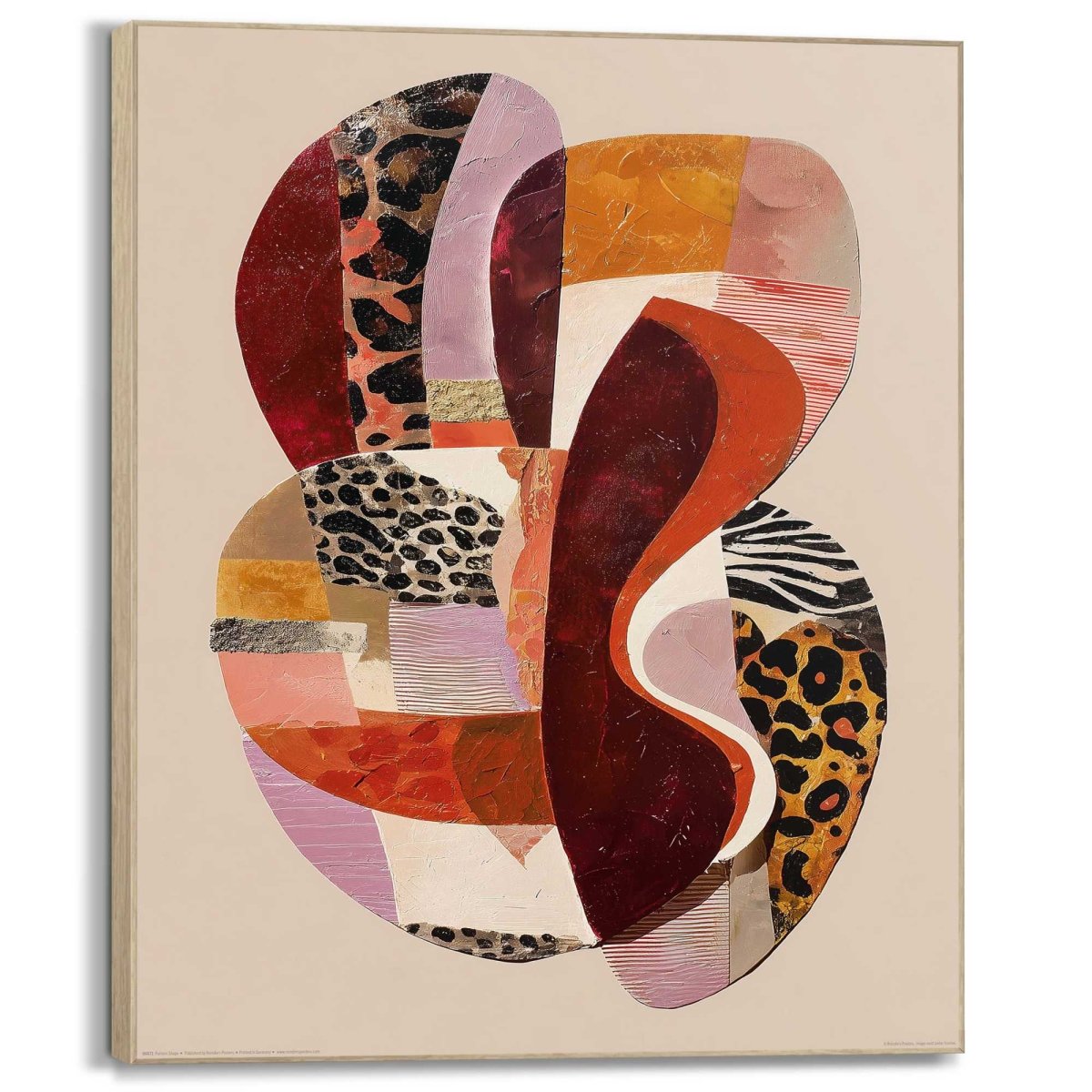 Schilderij Levend Contrast 40x50 - Framed Panel - Reinders