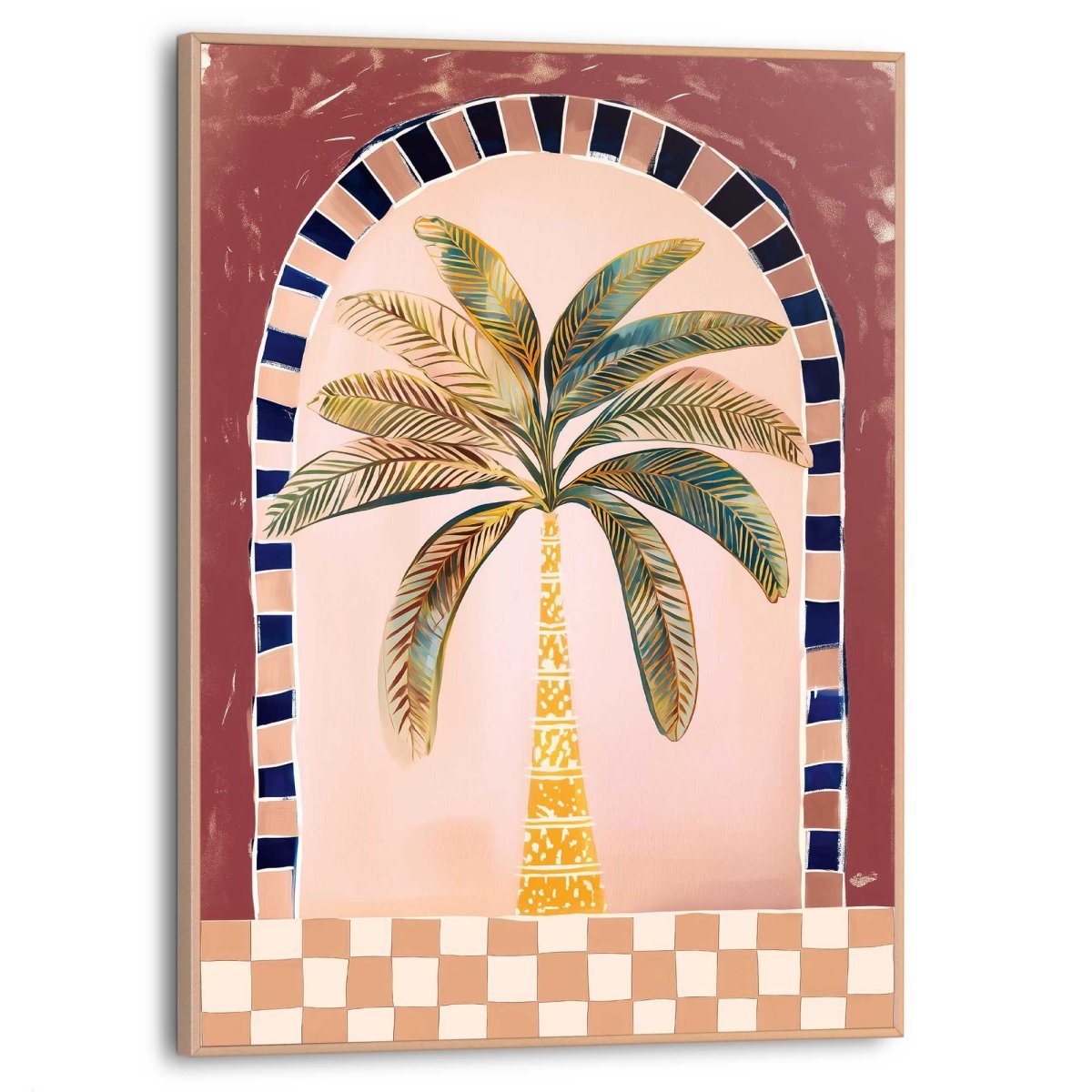 Schilderij Mediterrane Palm 40x30 - Slim Frame - Reinders