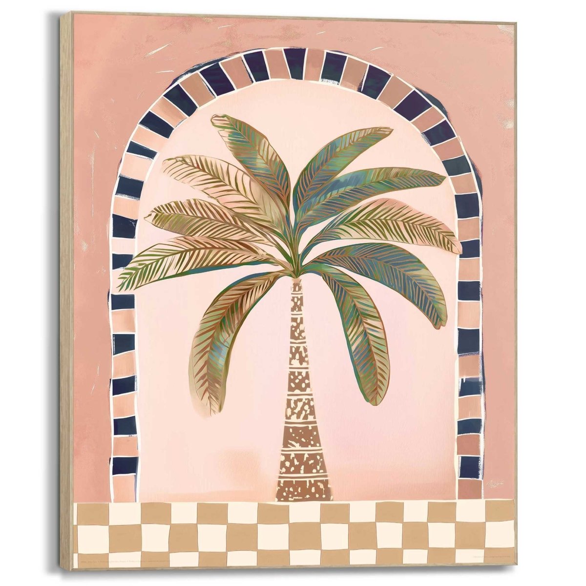 Schilderij Mediterrane palm 40x50 - Framed Panel - Reinders