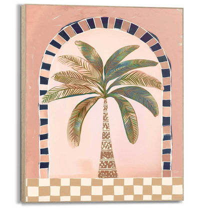 Schilderij Mediterrane palm 40x50 - Framed Panel - Reinders