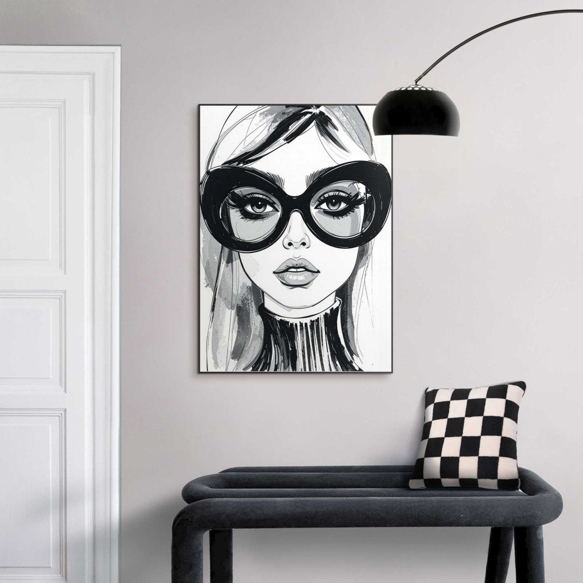 Schilderij Modieuze Blik 70x50 - Slim Frame - Reinders