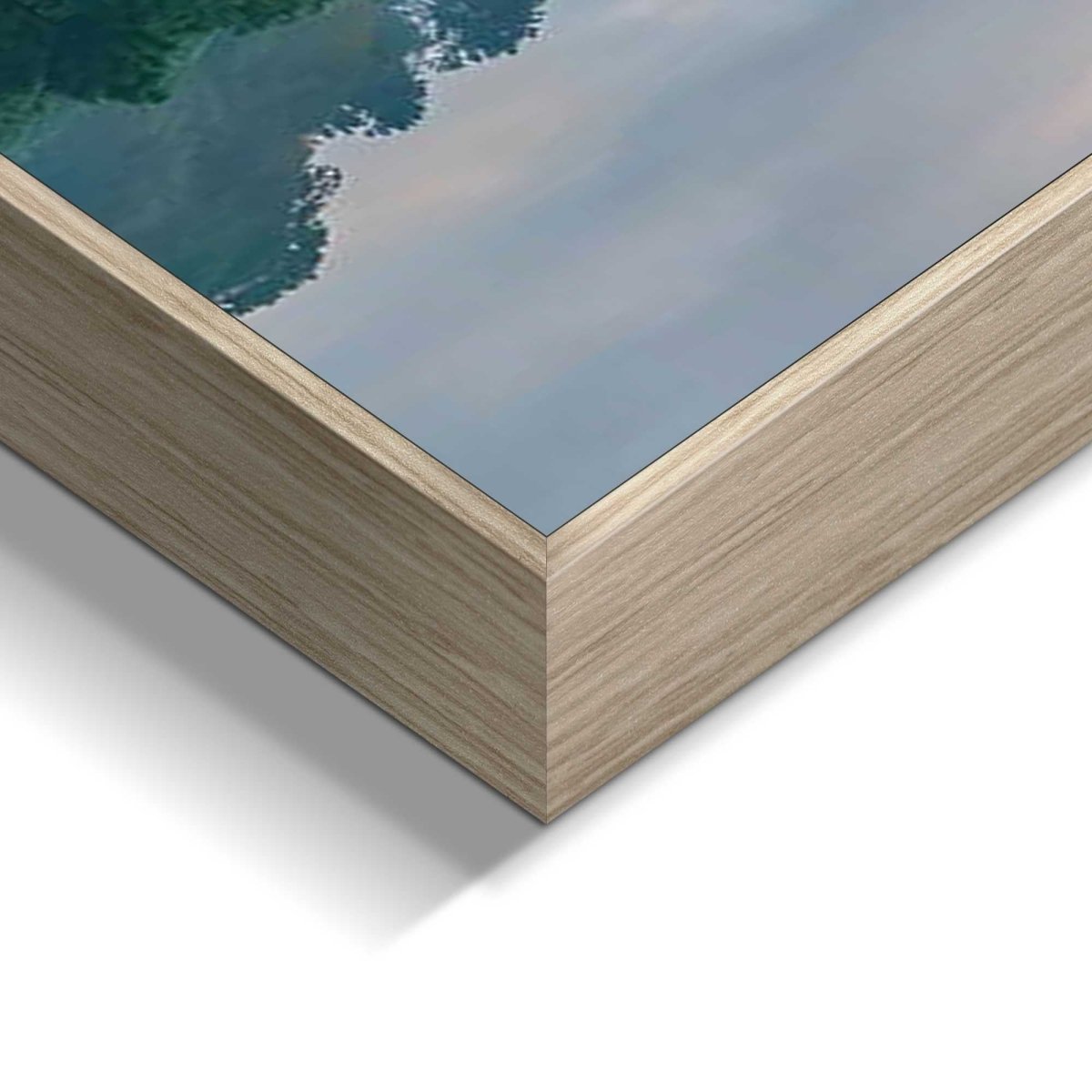 Schilderij Ochtendzon op het meer 52x156 - Framed Panel - Reinders