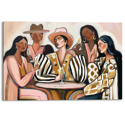 Schilderij Samen Proosten 60x90 - Deco Panel - Reinders