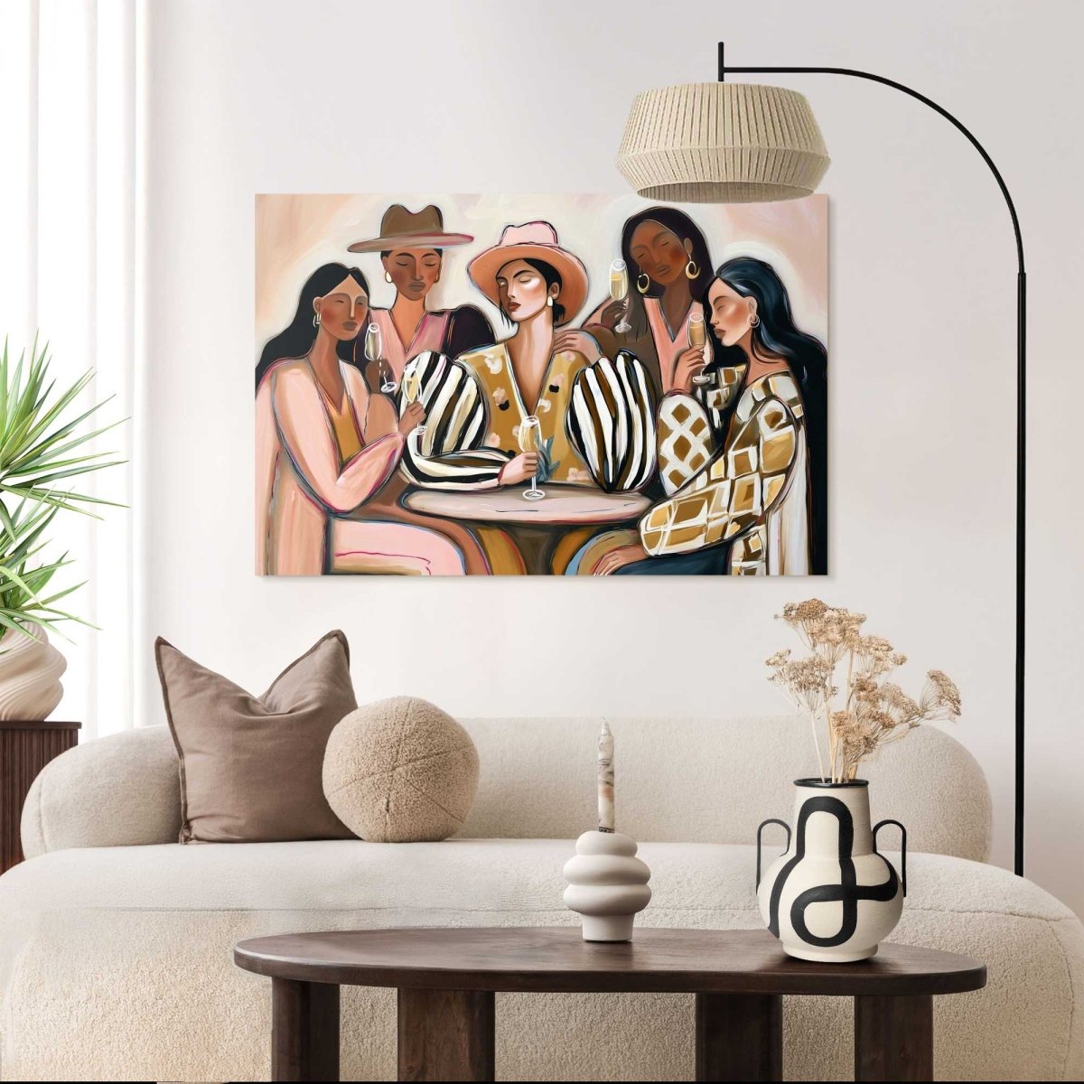 Schilderij Samen Proosten 60x90 - Deco Panel - Reinders