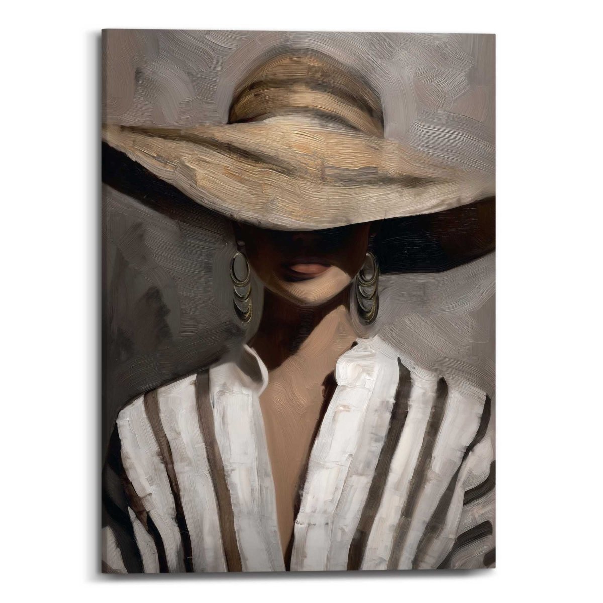 Schilderij Stijlvolle Dame 70x50 - Canvas - Reinders