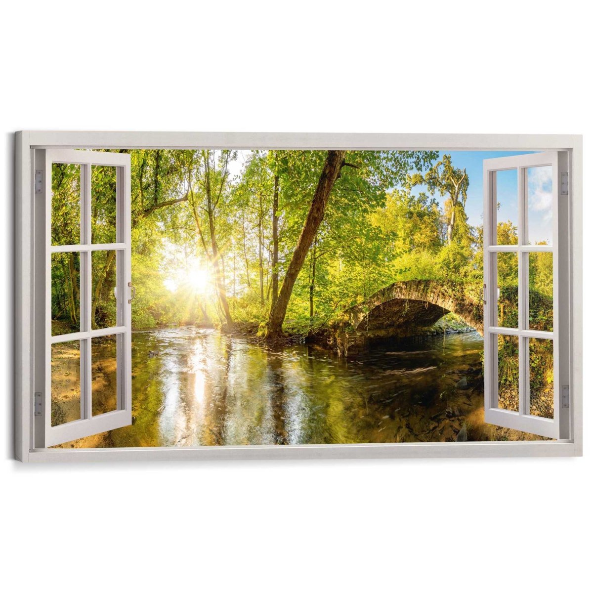 Schilderij Uitzicht op groen 70x118 - Deco Block - Reinders