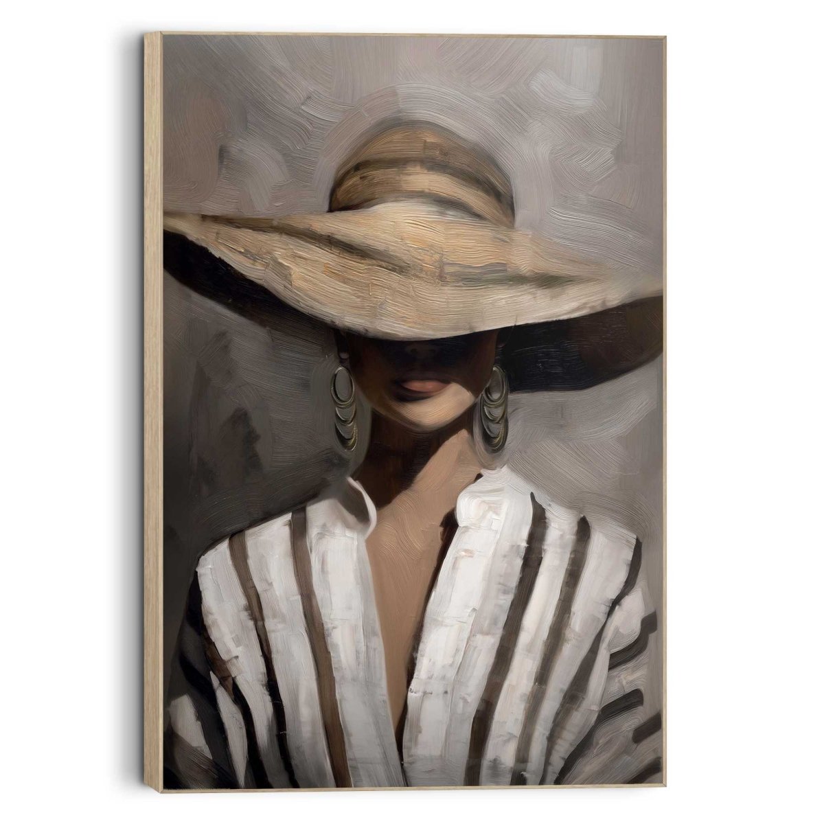Schilderij Verborgen Blik 60x90 - Framed Panel - Reinders