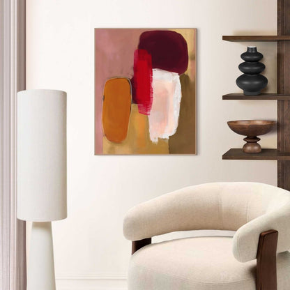 Schilderij Warm Abstract I 50x40 - Slim Frame - Reinders