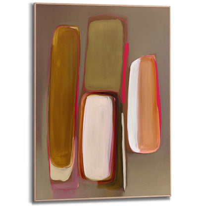 Schilderij Warm Abstract II 70x50 - Slim Frame - Reinders