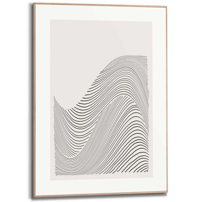 Schilderij Wave Stripes 70x50 - Reinders