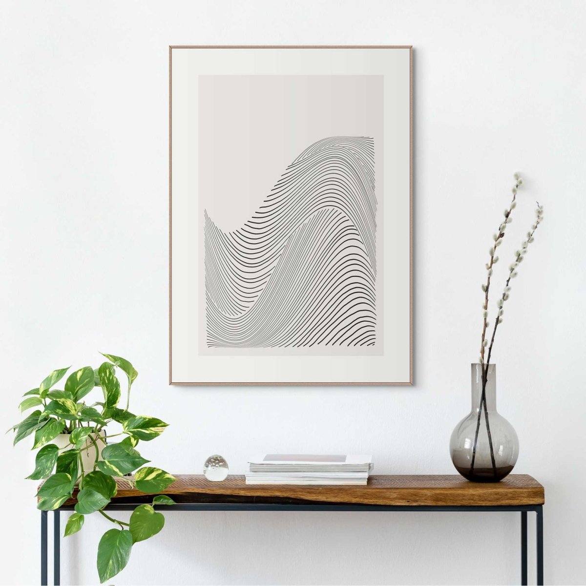 Schilderij Wave Stripes 70x50 - Reinders
